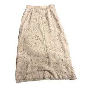 Vintage‎ Eagles Eye Floral Maxi Skirt Women's Size 12 Pink